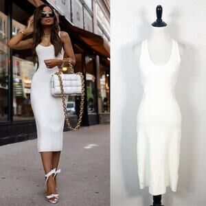 Abercrombie & Fitch NWT Womens Elevated Knit Side Cutout Dress Size Medium